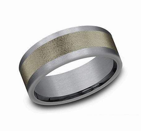 Minimal Feature Daily Radiance GENTS TANTALUM WEDDING BAND
