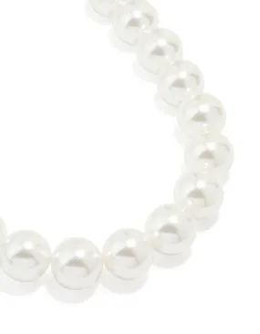 Blogger Accessory Classic Choice Gold Pearl Strand Large Necklace