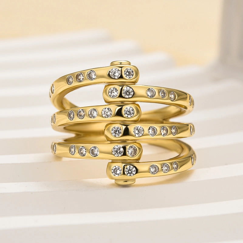 Dazzling Craft Elegant Spark Louily Unique X Criss Cross Wedding Band For Women In Sterling Silver