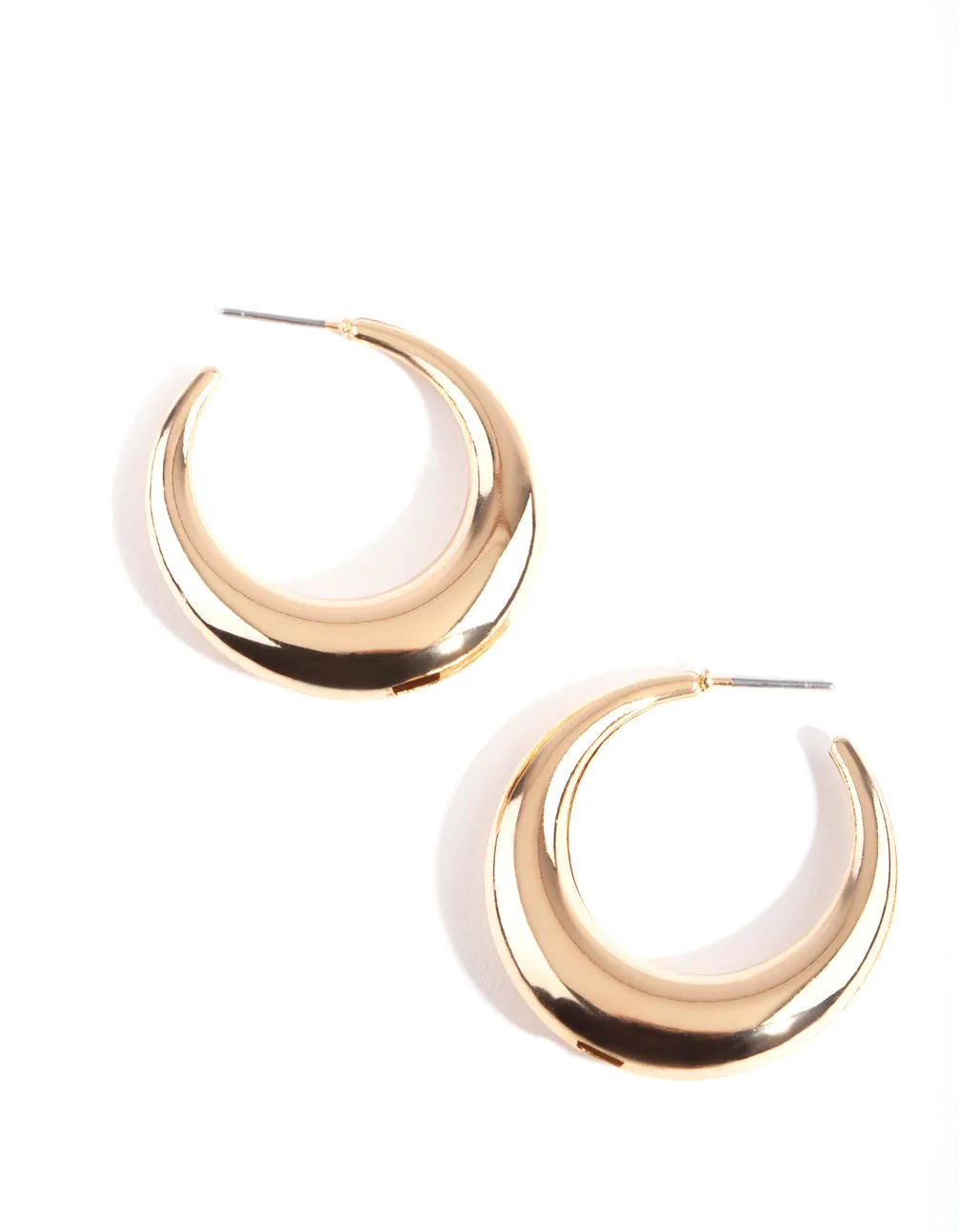 Everyday Accessory Refined Decor Gold Dip Hoop Earrings