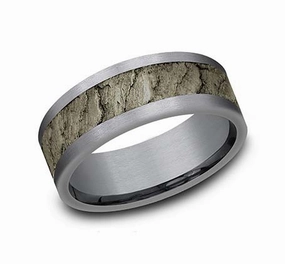 GENTS 8MM LAVA ROCK BAND Layered Texture