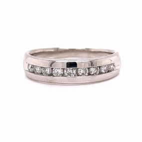 Radiant Finish Pieces Lively Detail GENTS DIAMOND WEDDING BAND