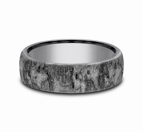 GENTS TANTALUM WEDDING BAND Flat Lay