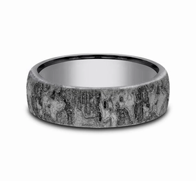 GENTS TANTALUM WEDDING BAND Flat Lay