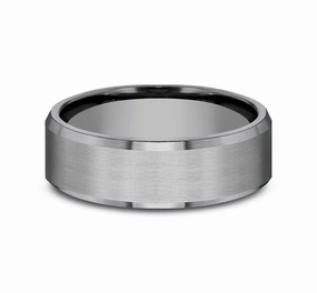 GENTS TANTALUM WEDDING BAND Petite Edge Perfect Finish
