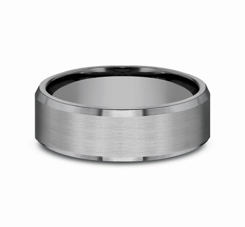 GENTS TANTALUM WEDDING BAND Petite Edge Perfect Finish