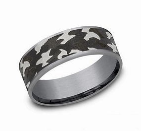 Glow Mood Elegant Pop GENTS TANTALUM WEDDING BAND