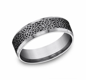 GENTS TANTALUM WEDDING BAND everyday elegance