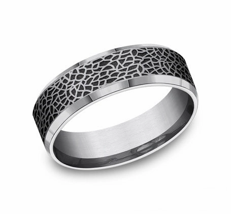 GENTS TANTALUM WEDDING BAND everyday elegance