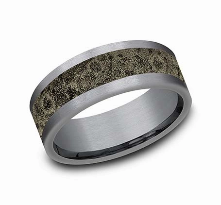 Perfect Match Unique Accessory GENTS TANTALUM WEDDING BAND