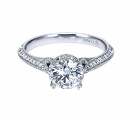 Fashionable Touch Stylish Flow 18kw Semi-Mount with 0.32cttw