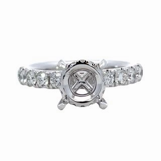 0.70tw Diamond Hidden Halo Semi Mount Charming Jewelry Design