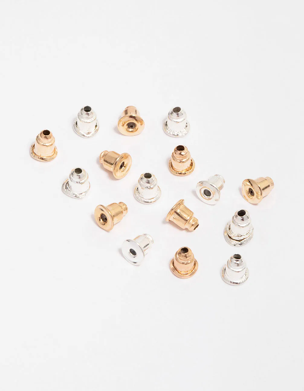 Gold & Silver Mixed Earring Backing Kit Unique Embellishment Trendy Ornament