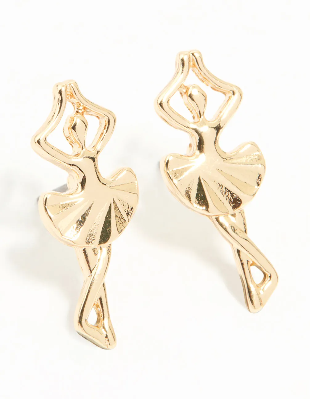Gold Ballerina Stud Earrings Refined Must-Have