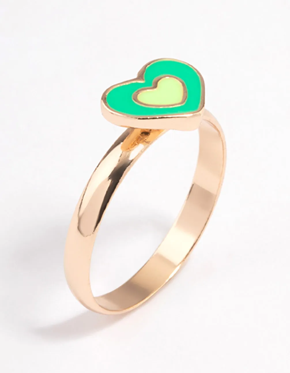 Gold Layered Heart Ring Trendy Embellishment