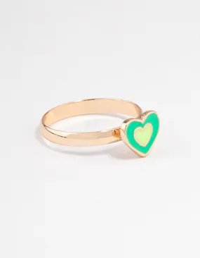 Gold Layered Heart Ring Excellent Design
