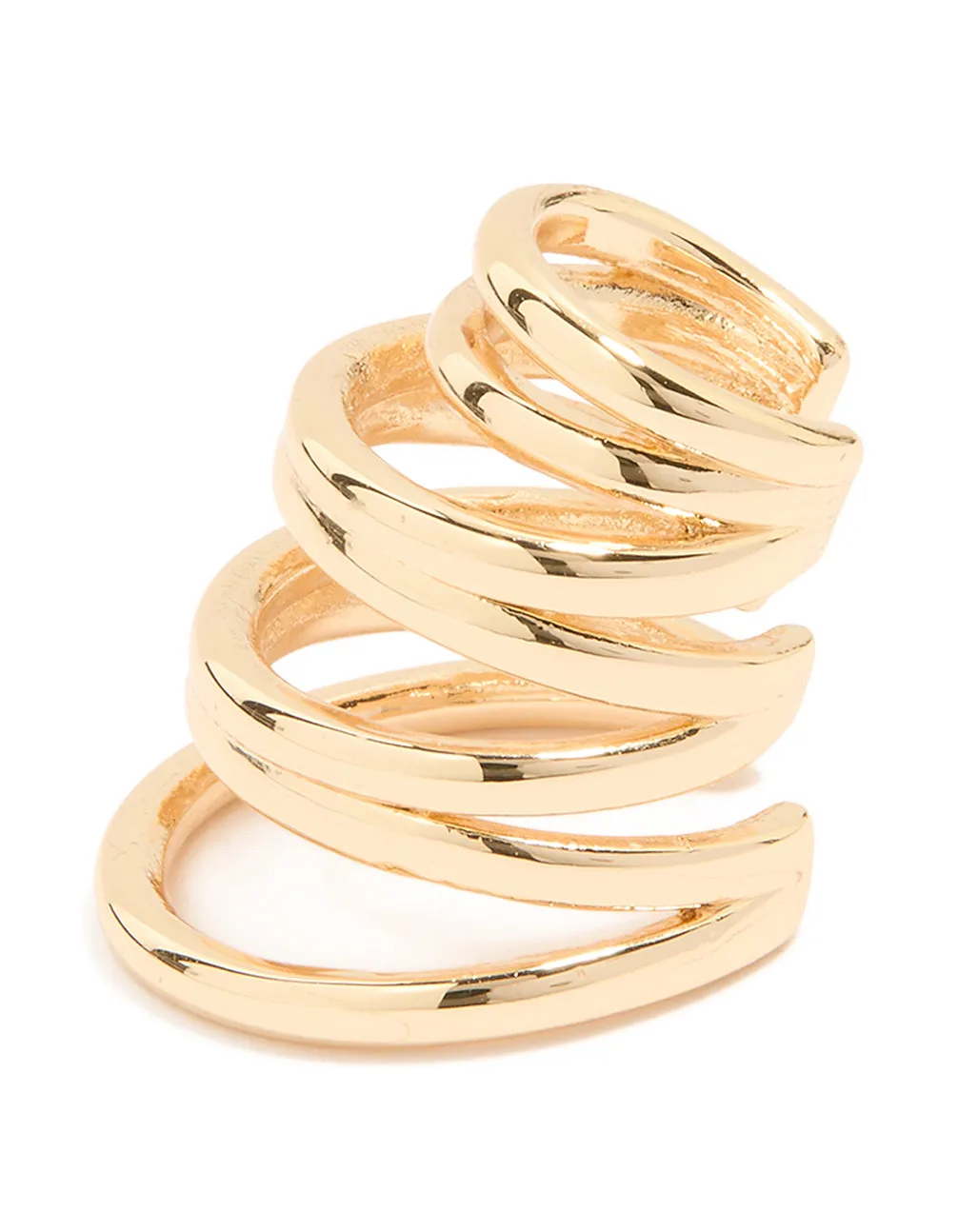 Gorgeous Detail Decorative Feature Gold Layered Long Ear Cuff