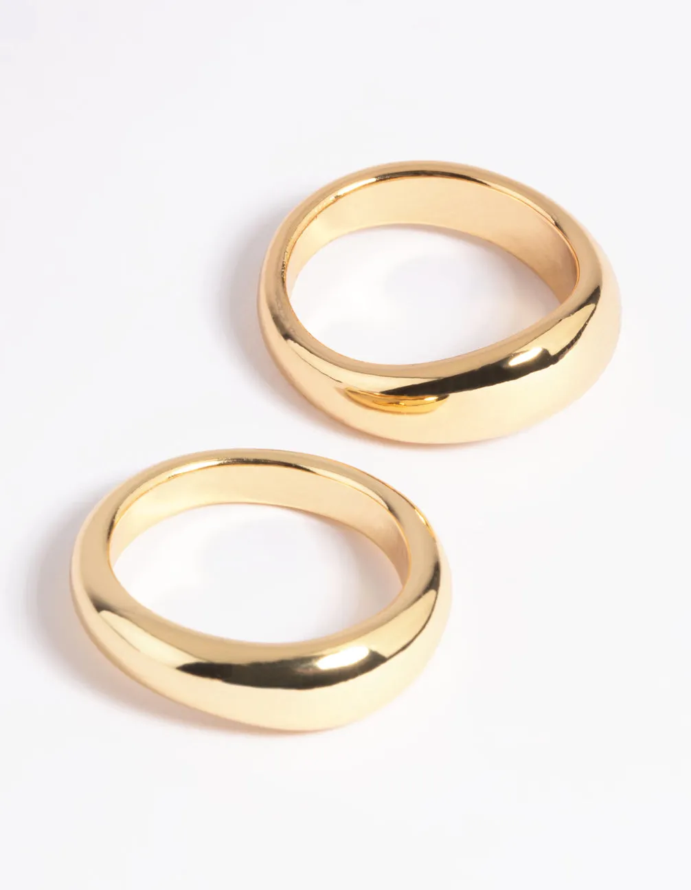 Gold Plated Ring Set Engagement Party Luxury Harmony