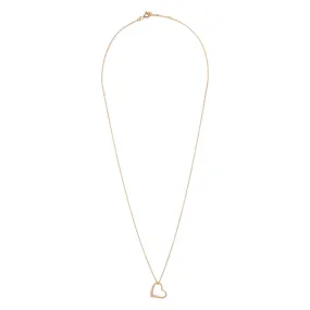 For Wife Gold Plated Sterling Silver Heart Necklace