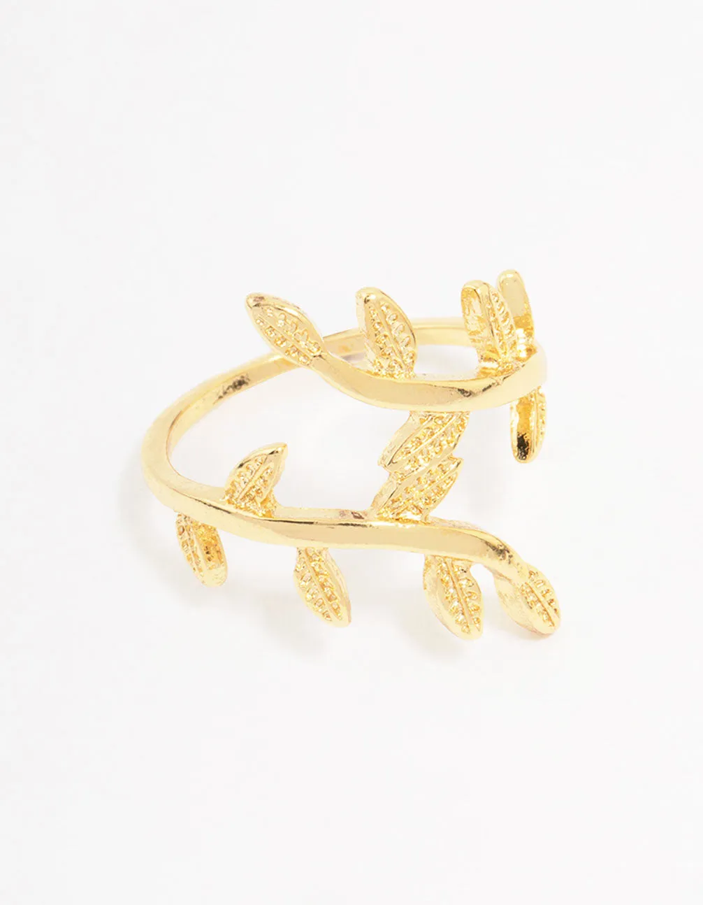 Gold Plated Vine Wrap Ring Luxury Expression