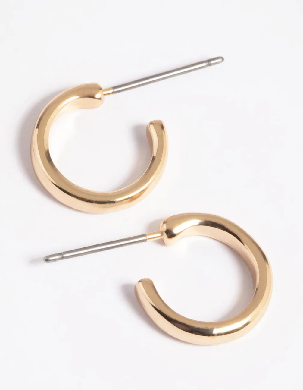 Elegant accessory Retro Trinket Gold Simple Huggie Hoop Earrings