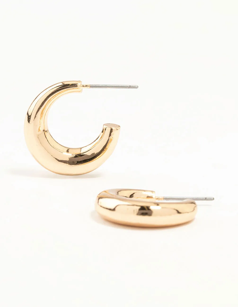 Vacation Jewelry Timeless Jewelry Gold Small Slim Hoop Earrings