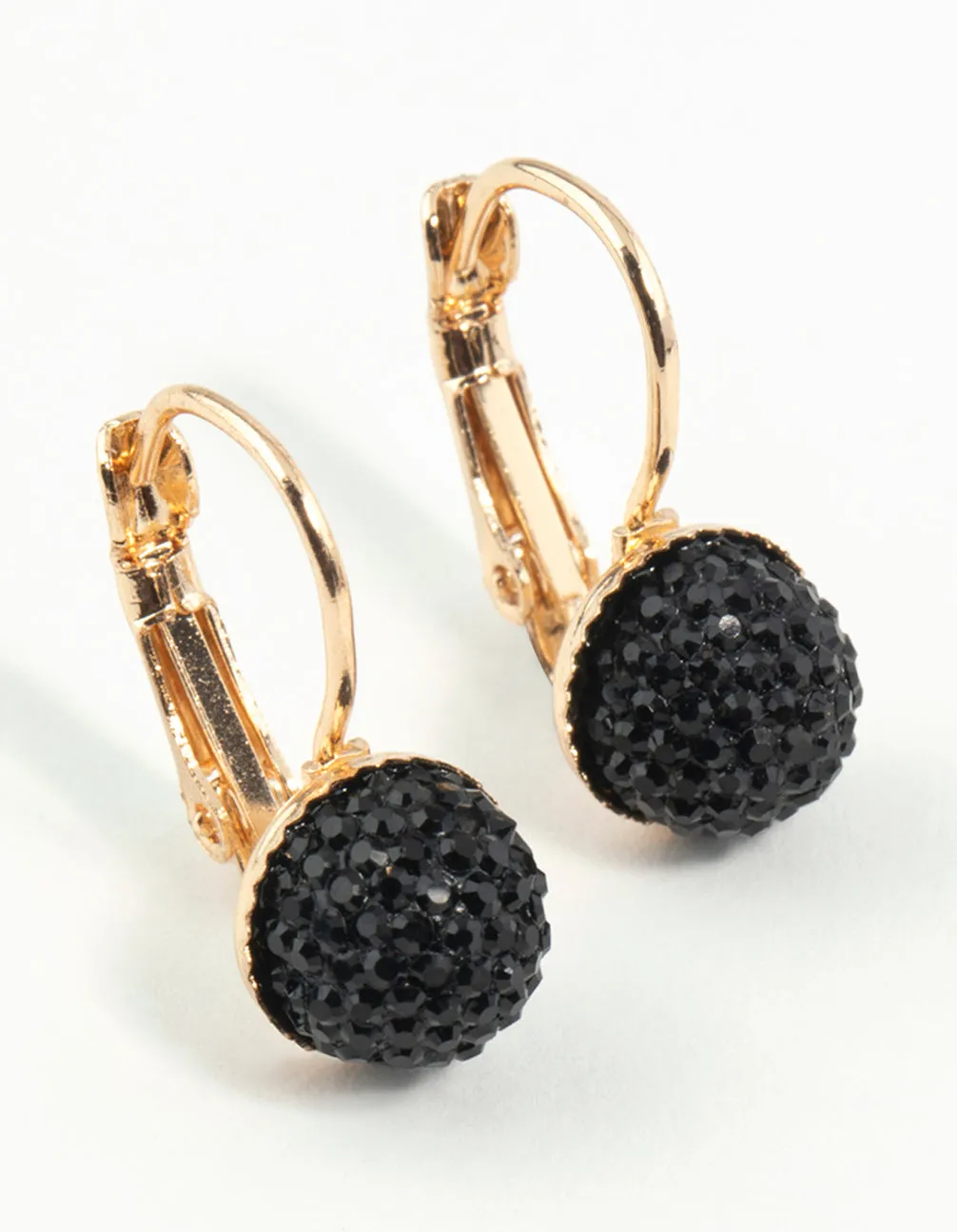 Heart-Shaped Item Gorgeous Essential Gold Sparkle Ball Clip On Earrings