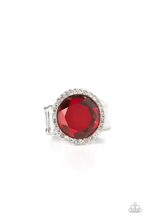 Paparazzi Accessories ?Crown Culture - Red Ring? Flat Rate Ship $4.50? Textured Feel