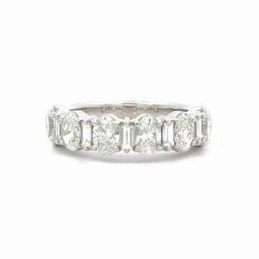 Light Play Neutral Tone Platinum 1/2 Way Around Anniversary Band (1.79cttw)