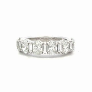 Light Play Neutral Tone Platinum 1/2 Way Around Anniversary Band (1.79cttw)