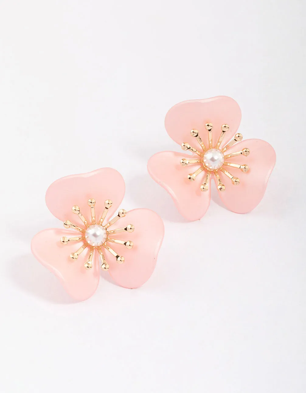 Green Coated Petal Drop Earrings Premium Element Lightweight Appearance