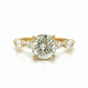 Star Detail True Touch HIDDEN HALO DIAMOND RING