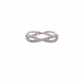 Graceful Flow Chic Glam CRISSCROSS DIAMOND BAND (ETERNITY)
