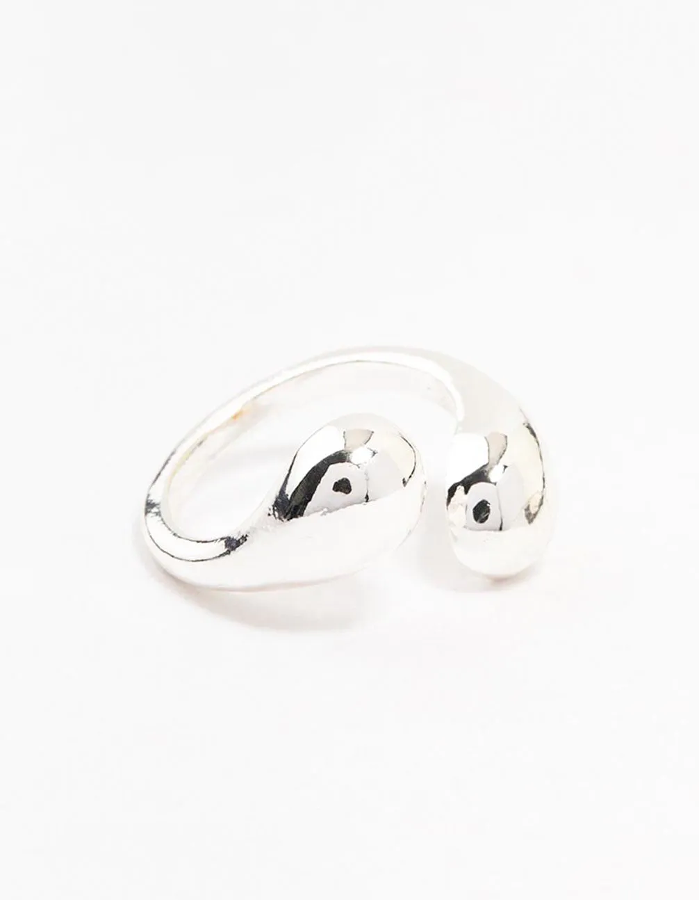 Silver Plated Sphere Wrapped Ring Romantic Work