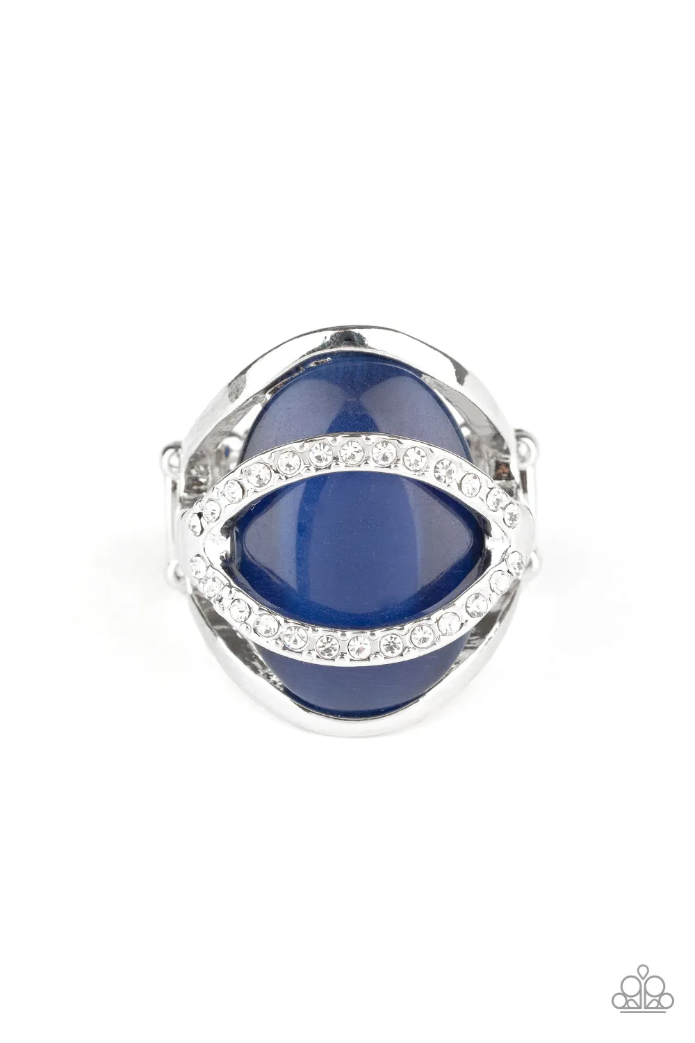 Flirty Accent Paparazzi Accessories ? Endless Enchantment - Blue Ring?Flat Rate Ship $4.50?