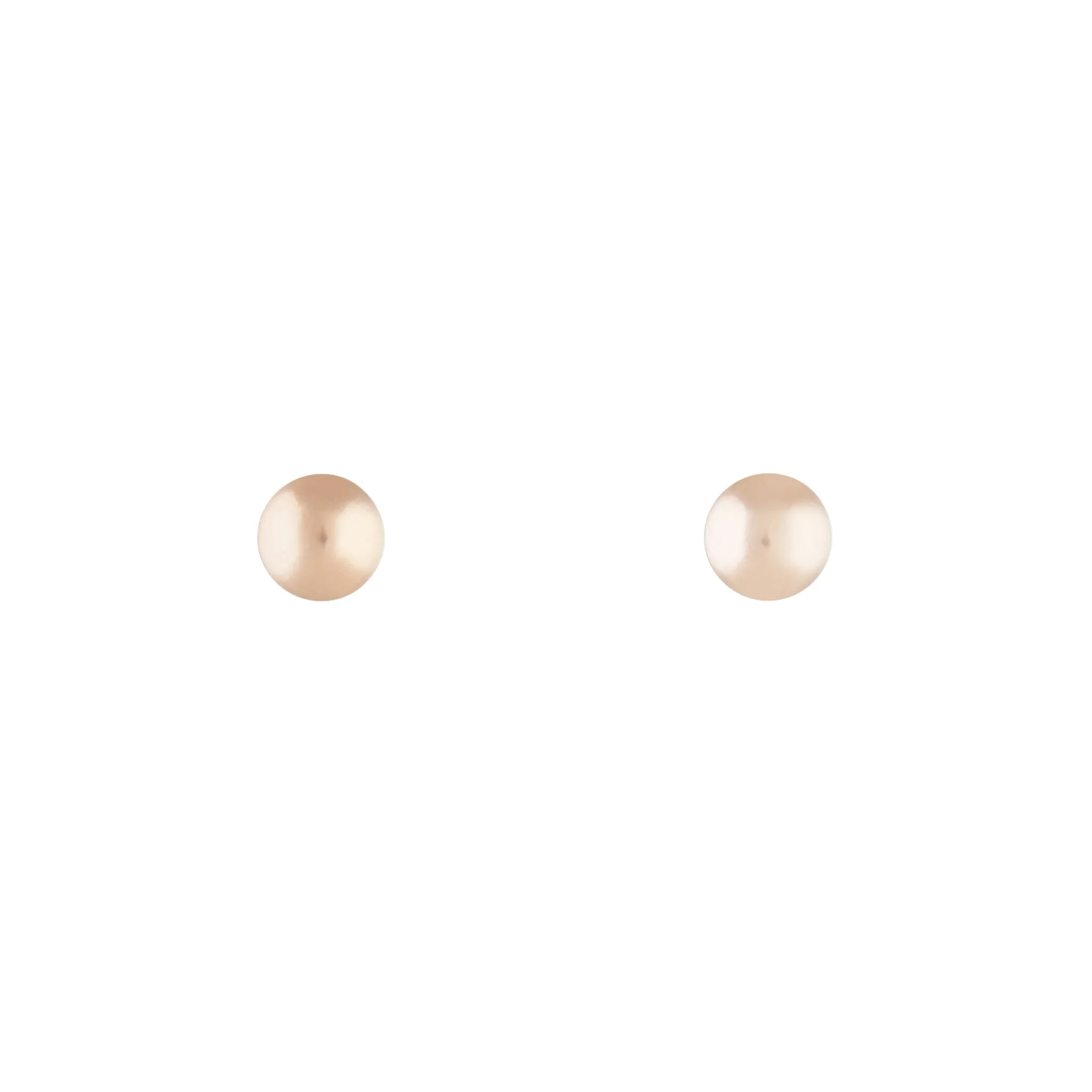 Rose Gold Small Plain Ball Stud Rustic Decoration Stunning Ornament