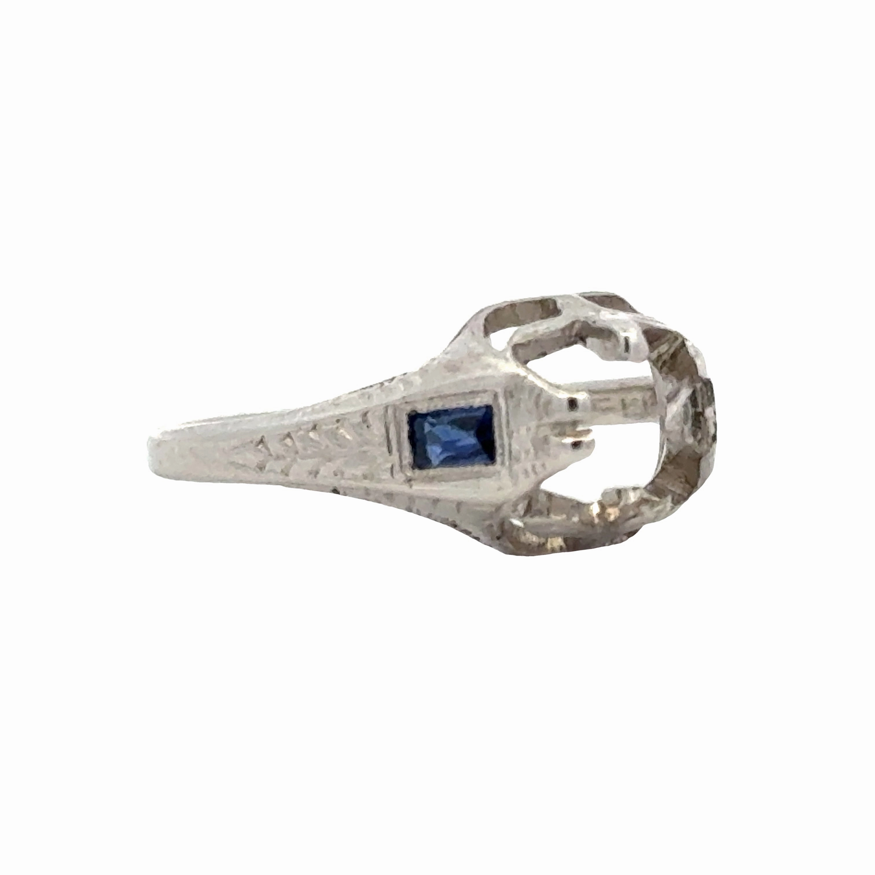 Antique/Estate Semi-Mount Unique Craftwork