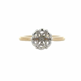 Trellis Semi Mount Engagement Ring Radiant Pieces Finish Unique Finish