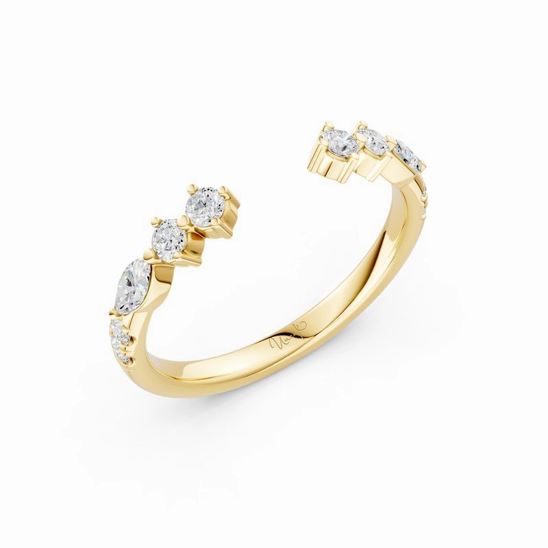 Special Accent Refined Piece 14KY Stackable Diamond Ring (0.35cttw)