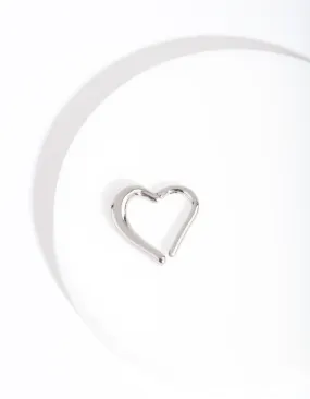 Surgical Steel Heart Clicker Earring Comfortable feature Delicate Accessory