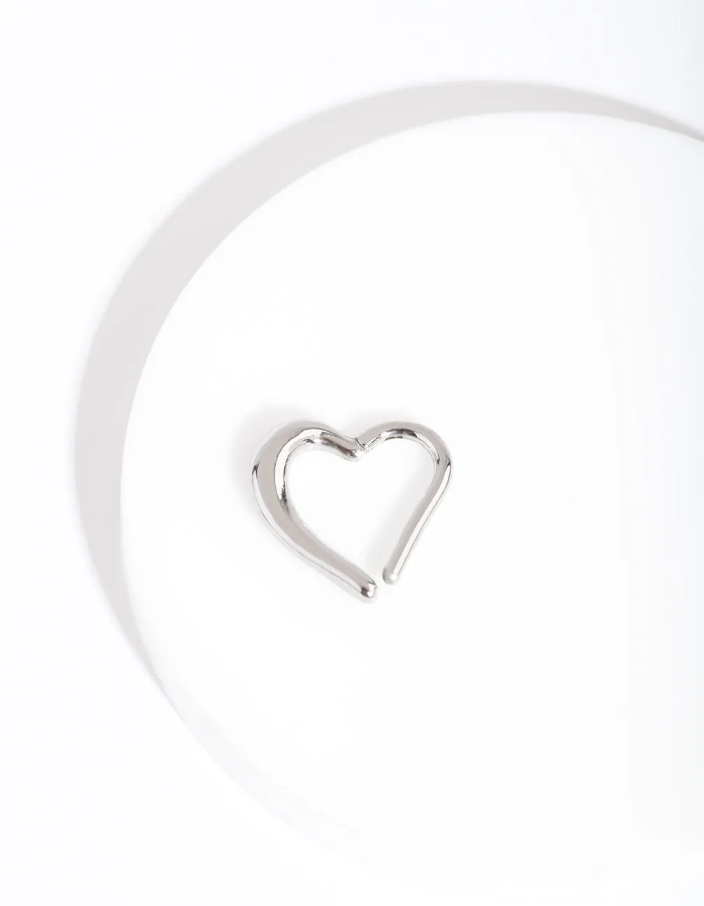 Surgical Steel Heart Clicker Earring Comfortable feature Delicate Accessory
