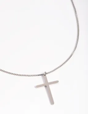 Waterproof Stainless Steel Cross Necklace Gift For Wife