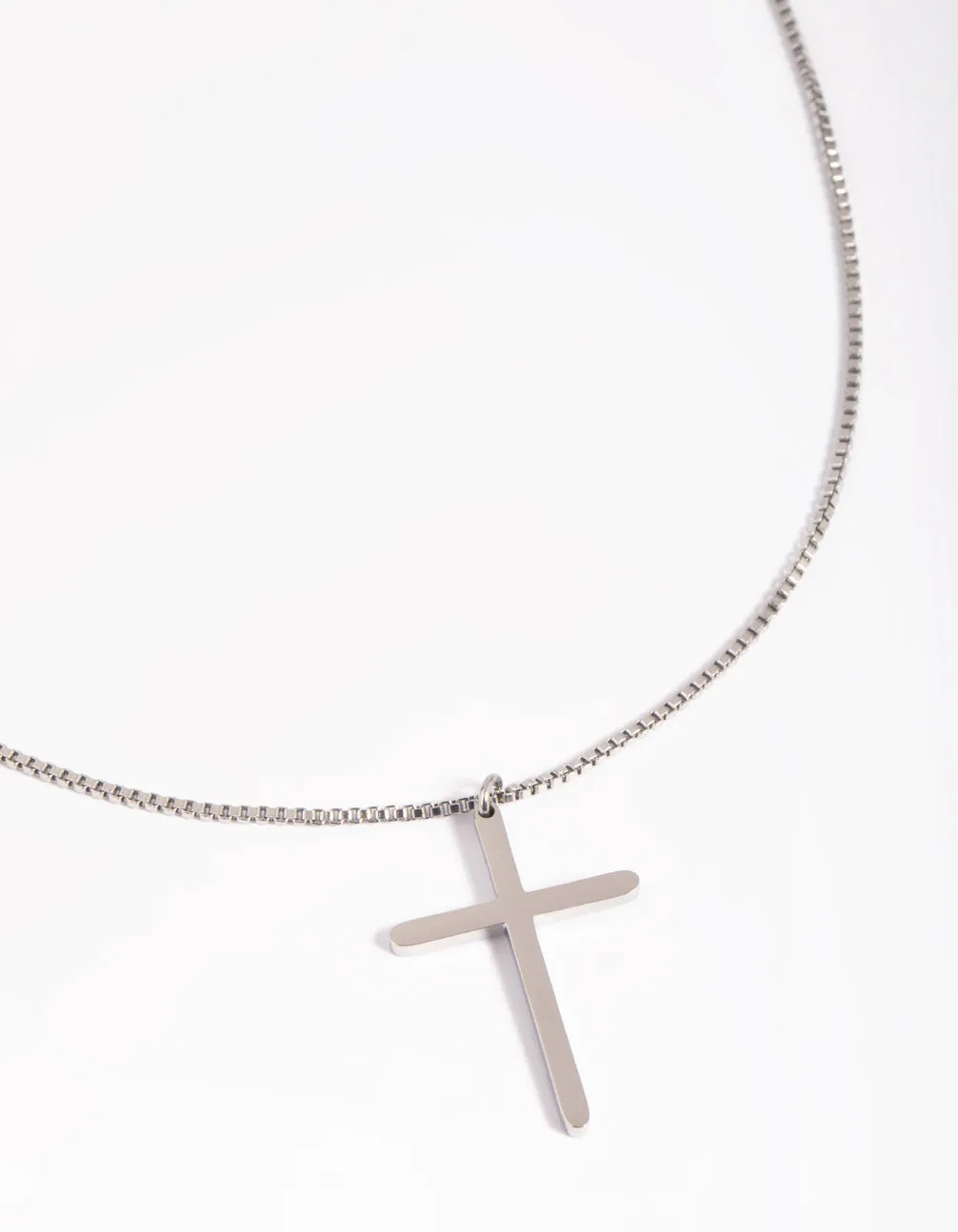 Waterproof Stainless Steel Cross Necklace Gift For Wife