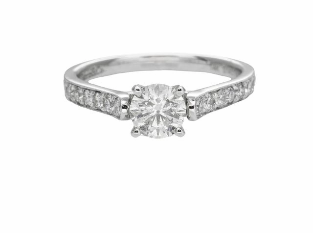 CATHEDRAL STYLE DIAMOND ENGAGEMENT RING 1.09 CTTW Bold Combo Daily Outfit