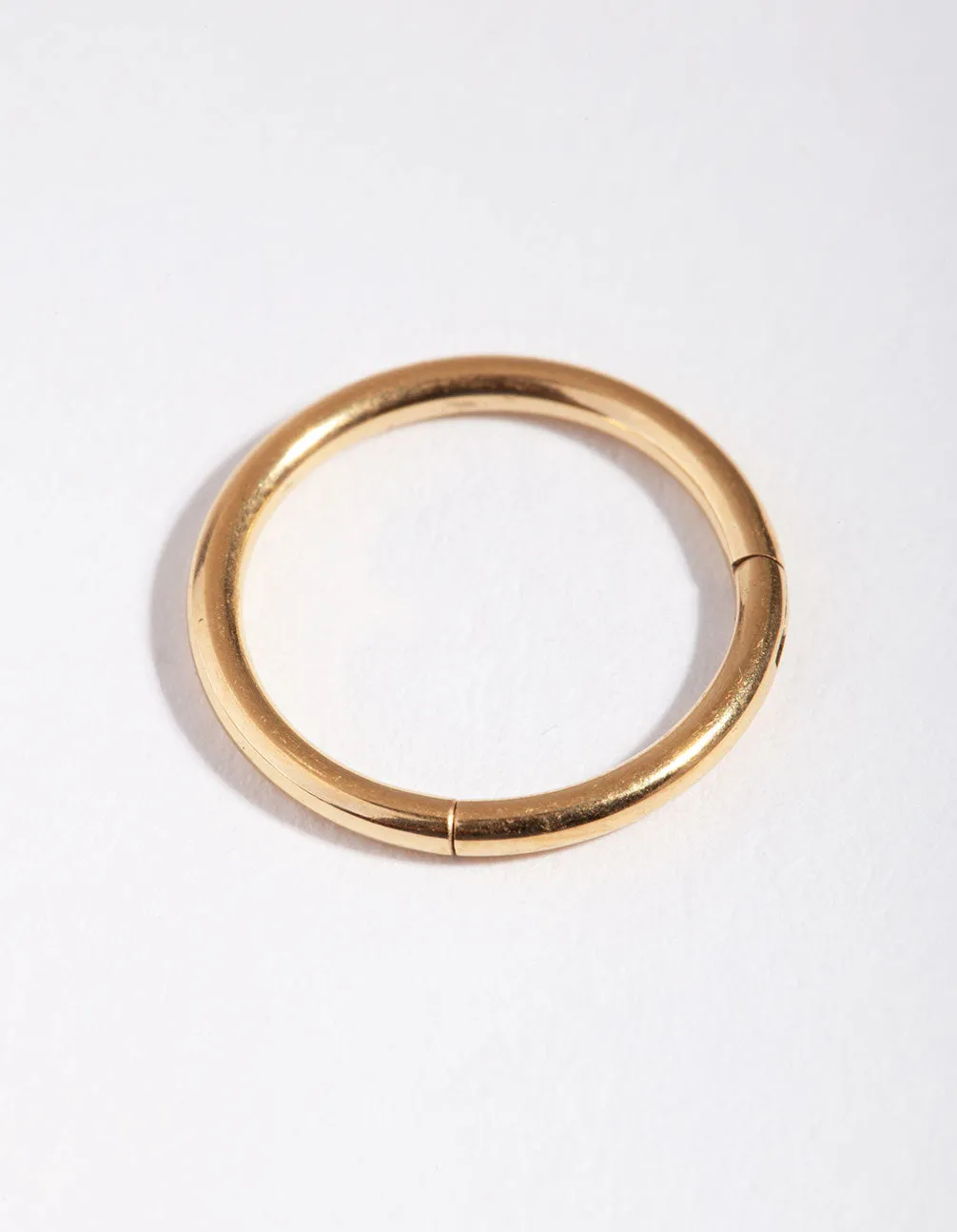 Titanium Gold 10mm Clicker Ring Simple Style Exquisite Aesthetic