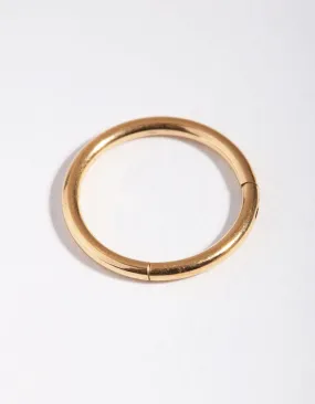 Titanium Gold 10mm Clicker Ring Simple Style Exquisite Aesthetic