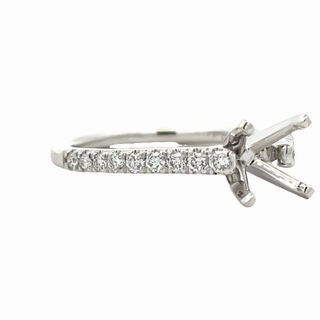 Party Style Everyday Favorite 14K white gold Semi Mount
