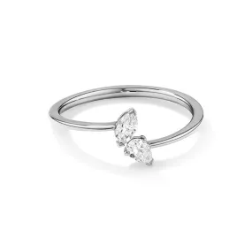 Marquise and Pear Cut Lab Grown Diamond Toi et Moi Promise Ring Exclusive Product