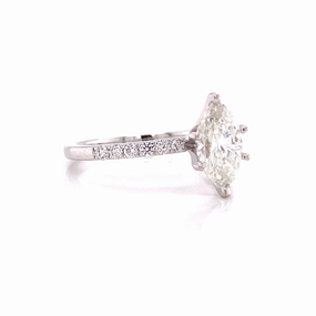 MARQUISE DIAMOND SOLITAIRE RING Dainty Accessory