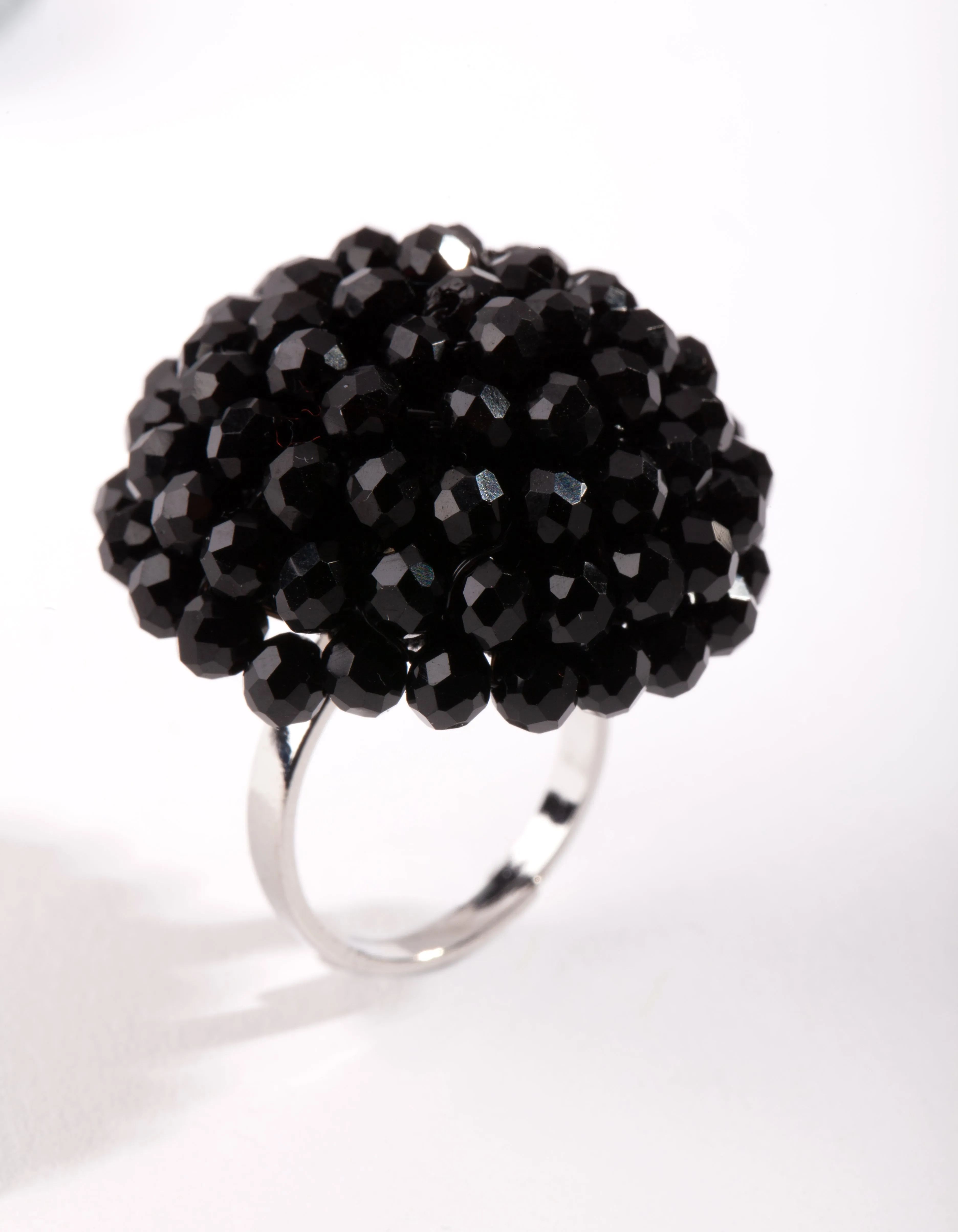 Chic Symbol Favorite Present Coated Metal Facet Dome Ring